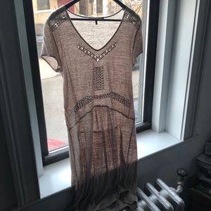 Comptoir de Cottonier cotton grey summer dress